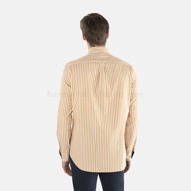 (image for) harmont & blaine logo Camicia in popeline a righe con contrasti interni F08511-0562 Negozi Online