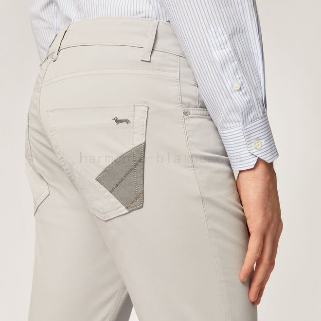 (image for) saldi harmont e blaine Pantalone narrow-fit con dettagli a contrasto F08511-0802 Scontate